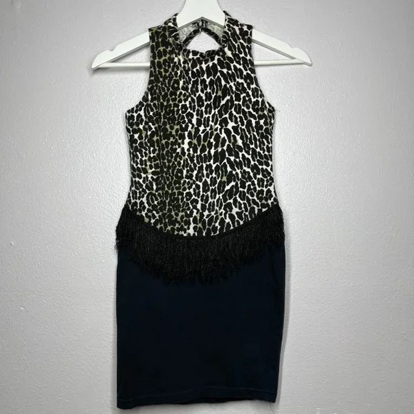 Contempo Casuals Dresses | Vintage Contempo Casuals Animal Print Bodycon Mini Dress M | Color: Black/Tan | Size: M | Pm-92825621's Closet Contempo Casuals Dresses | Vintage Contempo Casuals Animal Print Bodycon Mini Dress M | Color: Black/Tan | Size: M | Pm-92825621's Closet